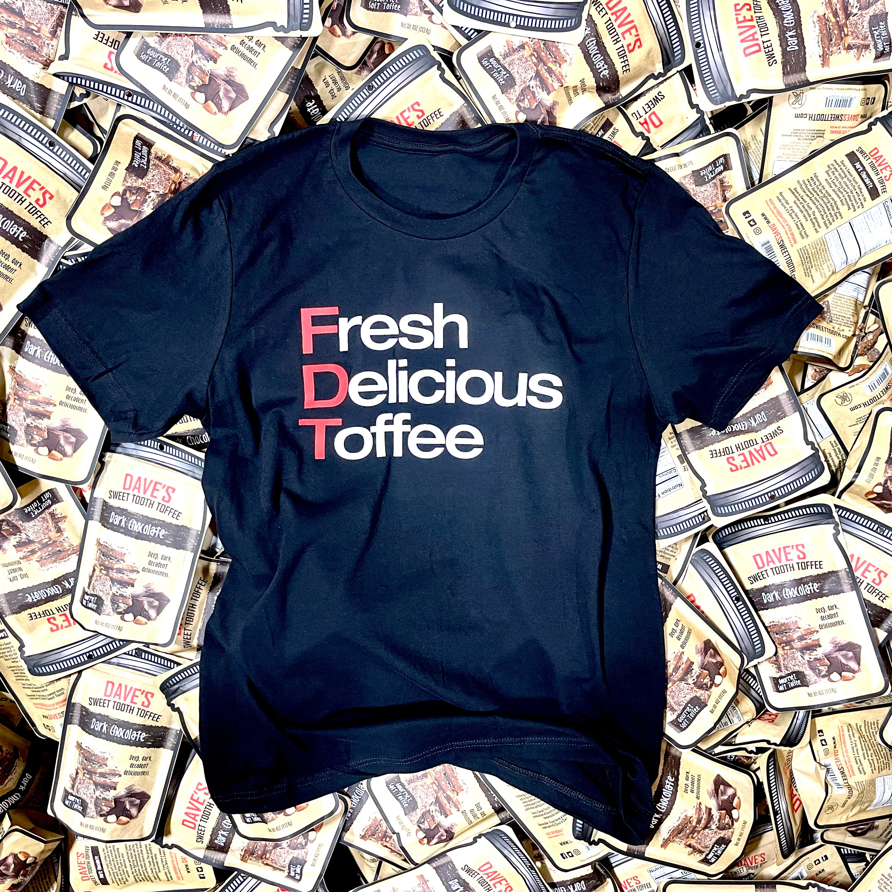 FDT Short Sleeve T-Shirt – Dave's Sweet Tooth Toffee