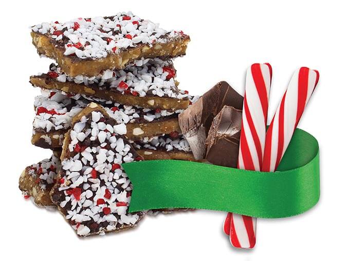 Dark Chocolate Peppermint Toffee 4 oz Pouch Best Toffee | Dave's Sweet Tooth Toffee