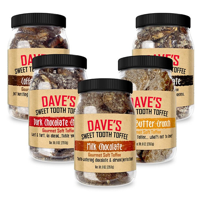 MINI JAR COLLECTION Best Toffee | Dave's Sweet Tooth Toffee