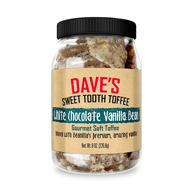 White Chocolate Beanilla.com Vanilla Bean Toffee Best Toffee | Dave's Sweet Tooth Toffee