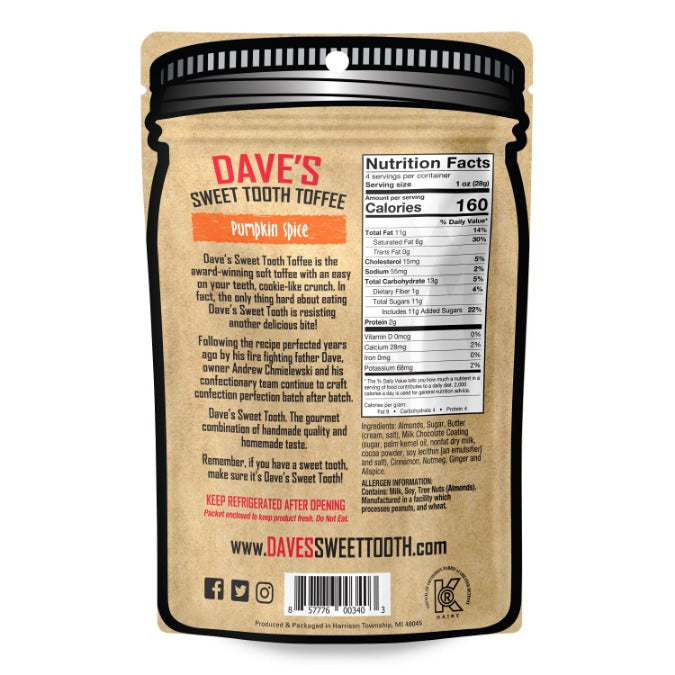 Pumpkin Spice Toffee